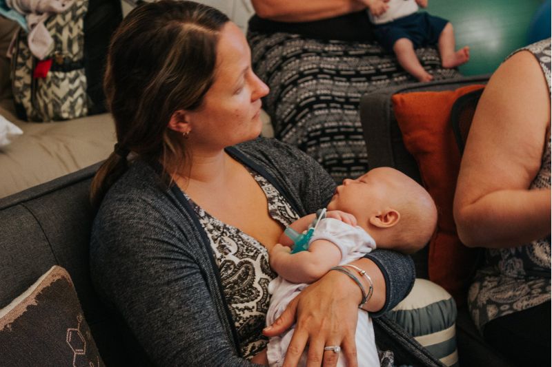 Breastfeeding Cafe gabby and baby